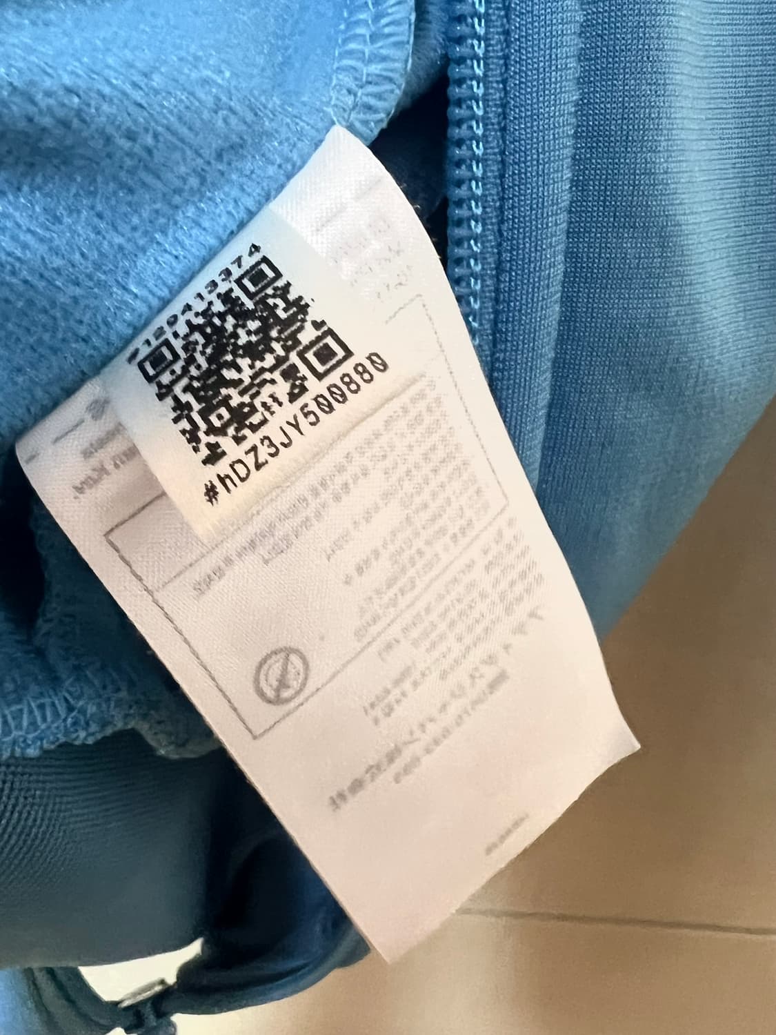 아디다스 파이어버드 트랙탑 스카이블루 xs 셋업 상품이미지4