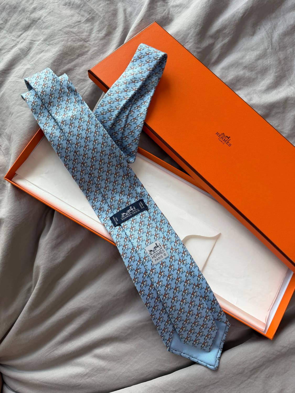 에르메스 홀스 실크 넥타이 상품이미지5