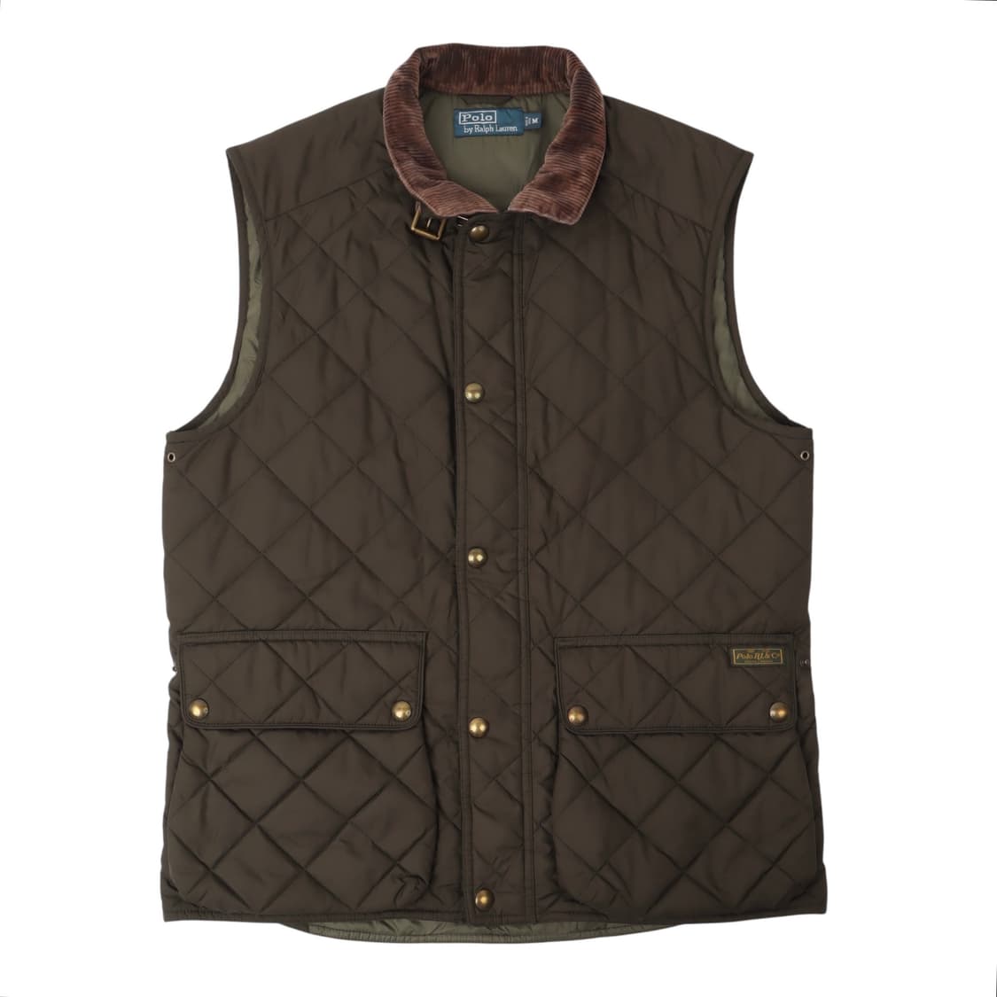 폴로 랄프로렌 카키 코듀로이 퀄팅 베스트 상품이미지1