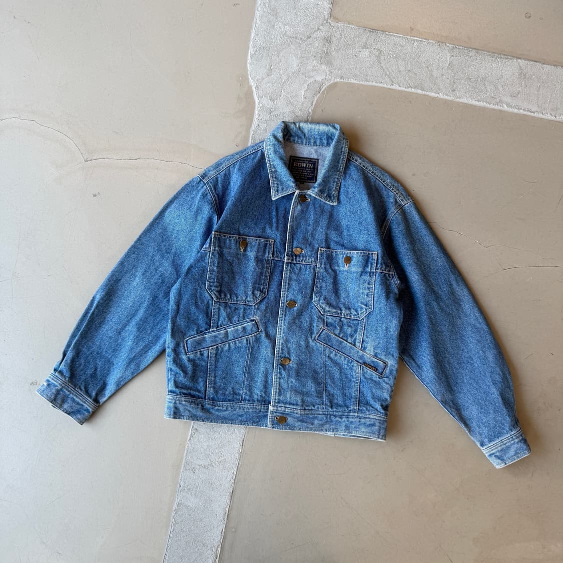 에드윈 데님 트러커 자켓 상품이미지2