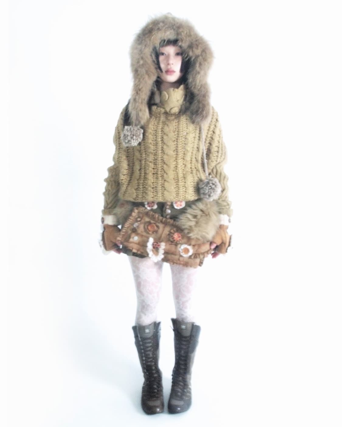 Custom🐾)Flower/lace thick belted skirt 상품이미지6