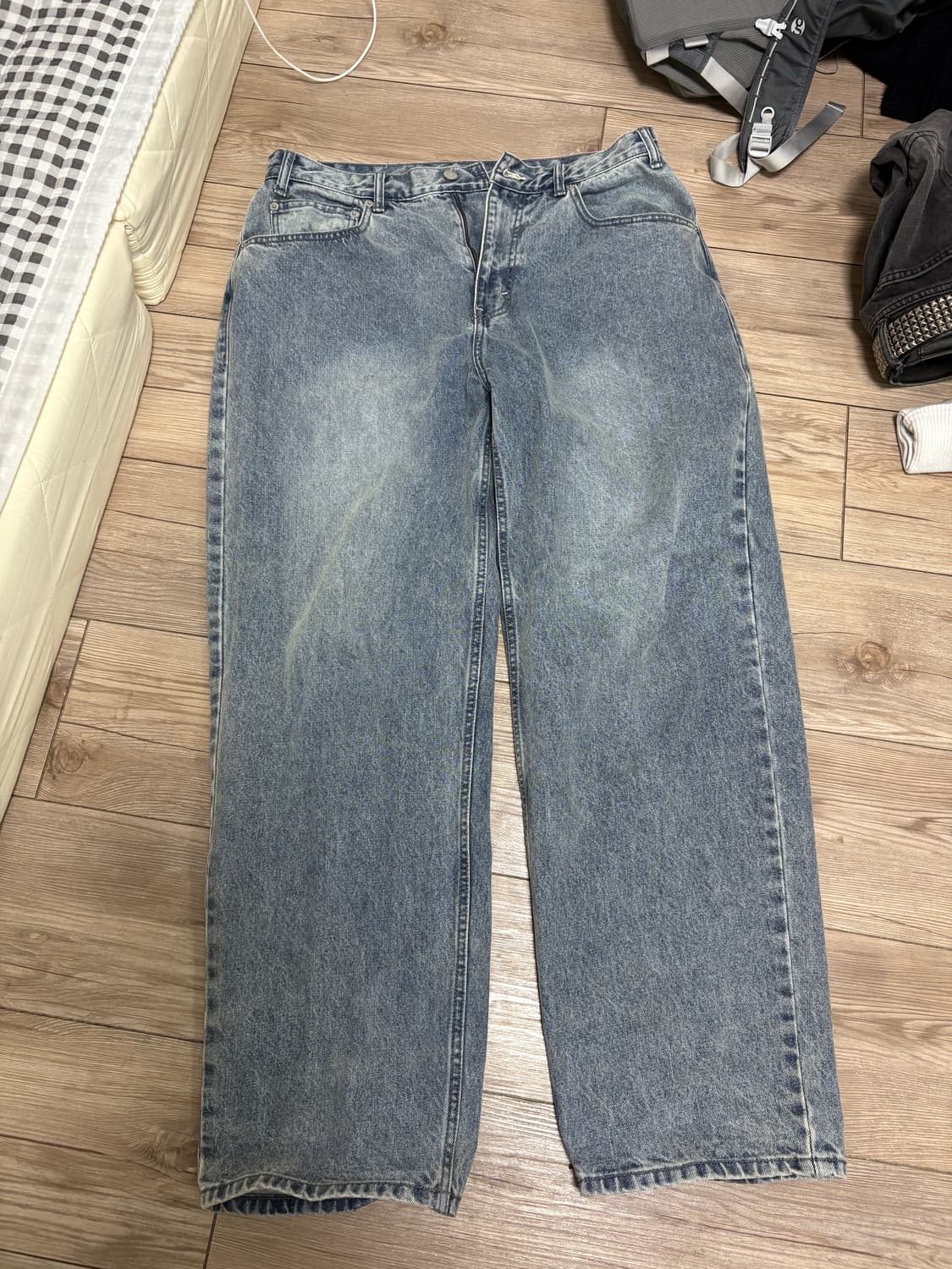 [디스이즈네버댓]Relaxed Jeans Washed Blue XL 상품이미지1