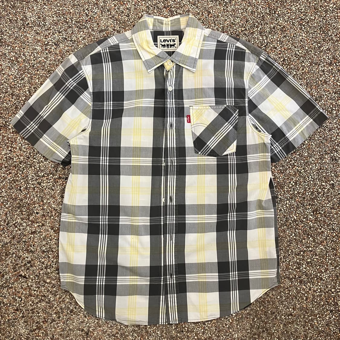 610 리바이스 체크 반팔셔츠 상품이미지2