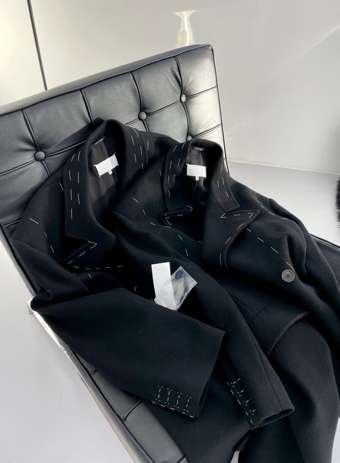 마르지엘라 무지라벨 가봉스티치 오버코트 상품이미지1