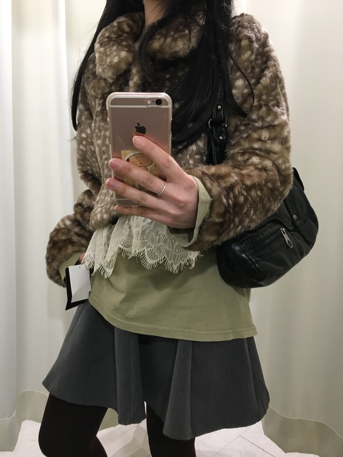 cornflake bambi fur jacket (갸루,y2k) 상품이미지5