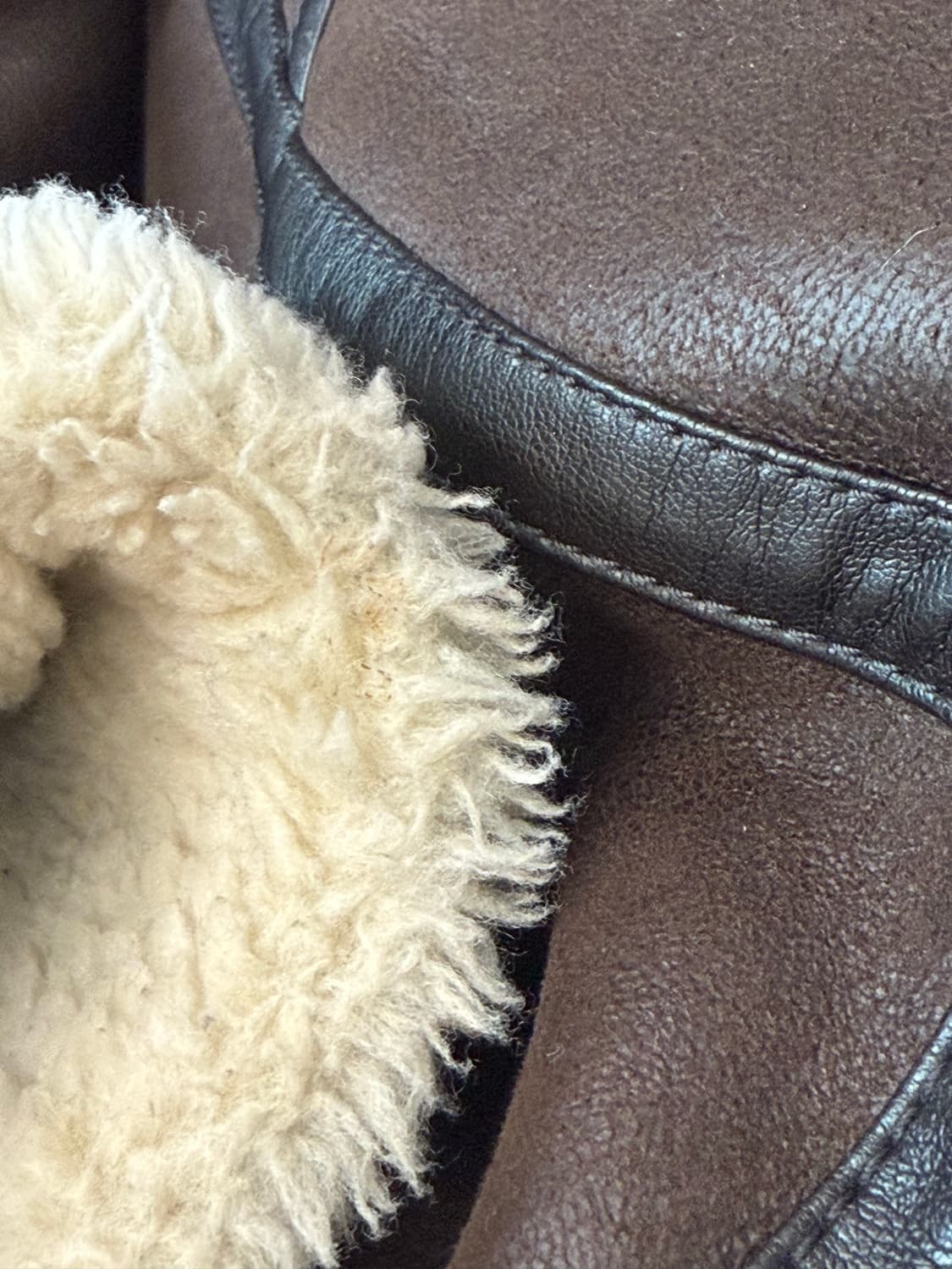 던스트 무스탕 s사이즈 브라운 상품이미지2