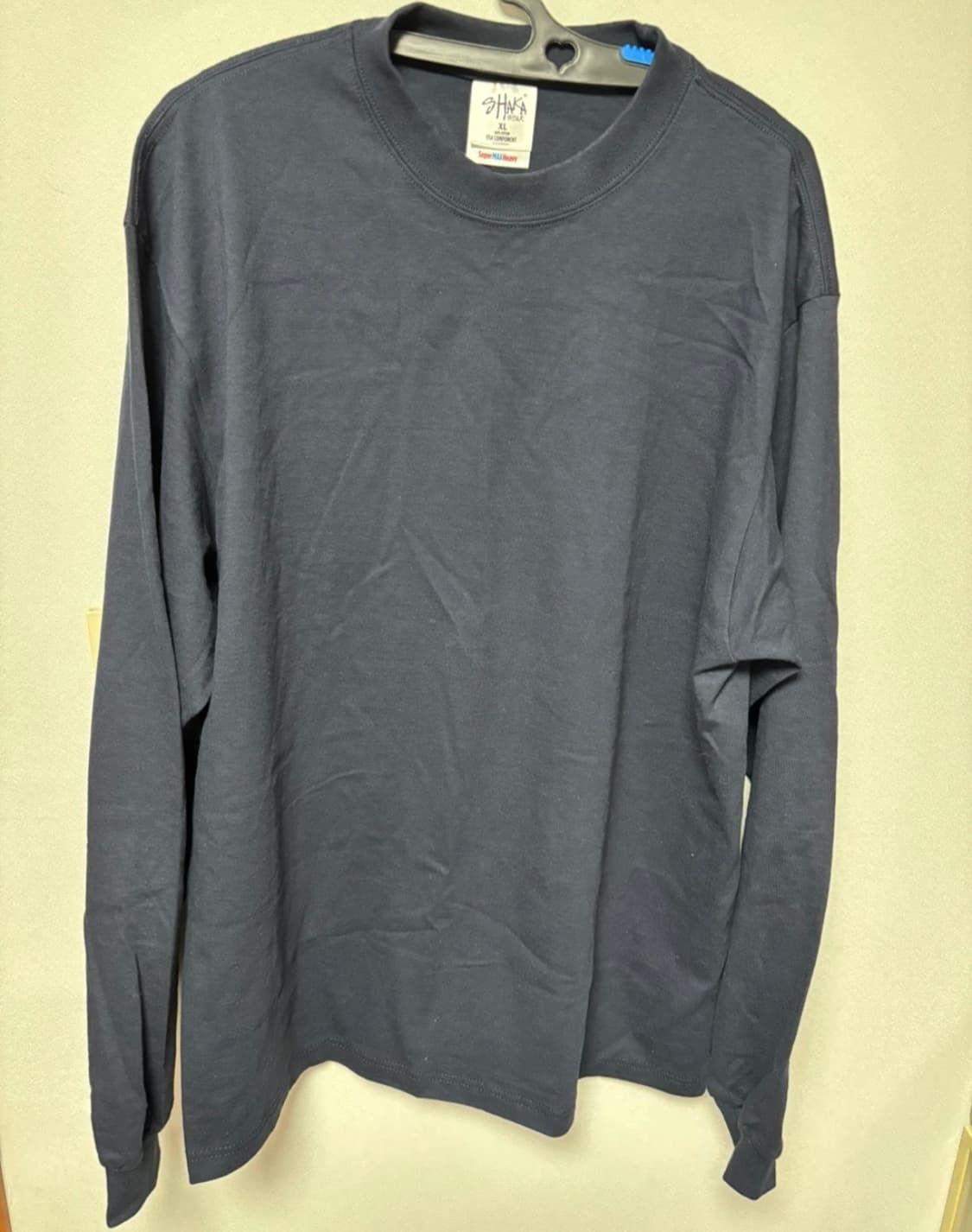 샤카웨어 7.5oz 헤비 롱슬리브 네이비 XL( 실착 1회 ) 상품이미지2