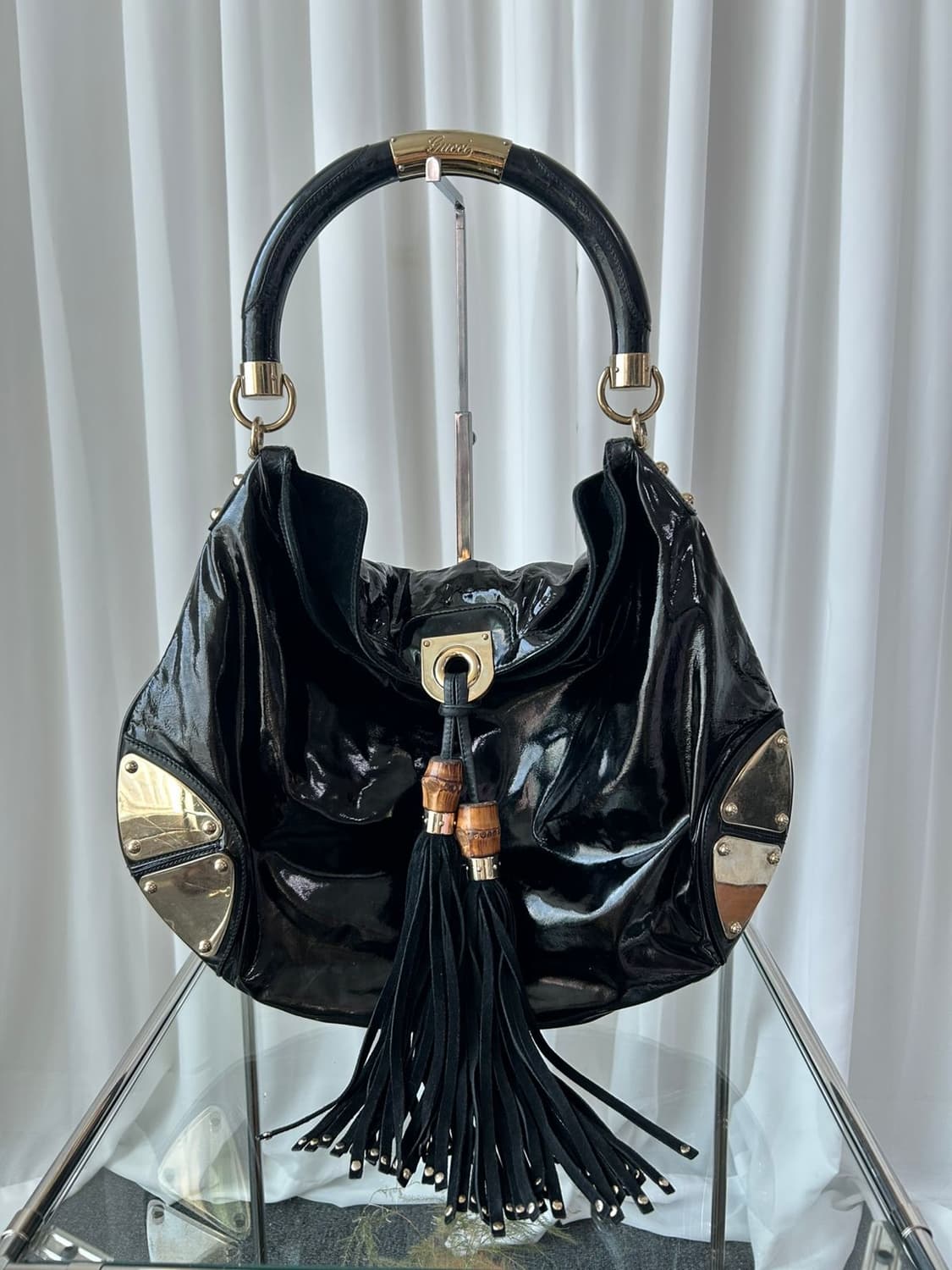 구찌 인디 뱀부 숄더백 상품이미지4