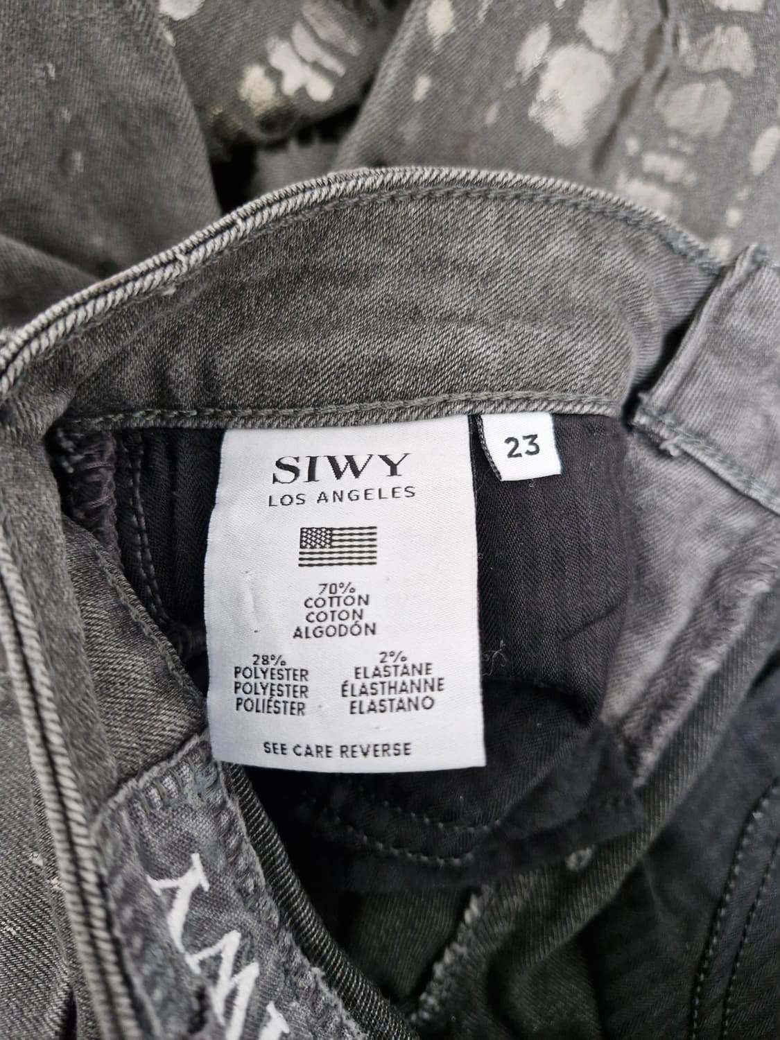 [23] SIWY 씨위 실버코팅 스키니 데님진 상품이미지5