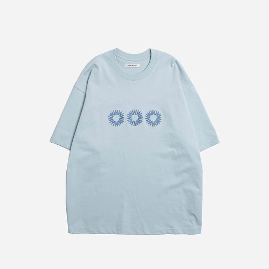 999휴머니티 EVD 로고 하프 티셔츠 (라이트 블루) 상품이미지2