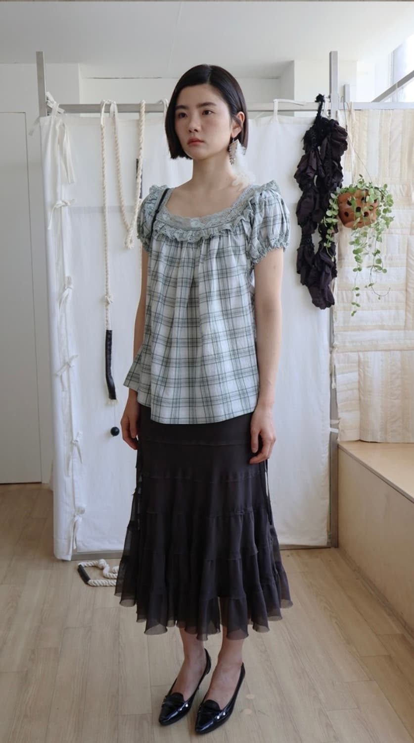 ✲ 콜로신스 NORA SHIMMERING SKIRT (brown) 상품이미지5