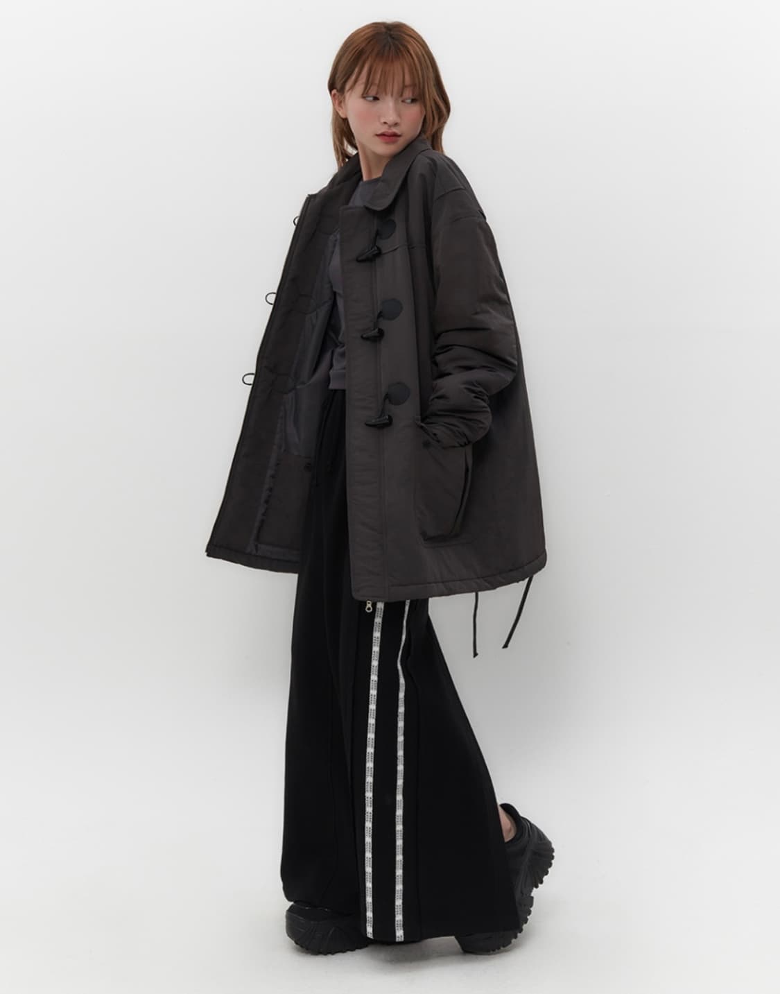 뚜오미오 DUFFLE PADDED COAT [CHARCOAL] 2size 상품이미지1