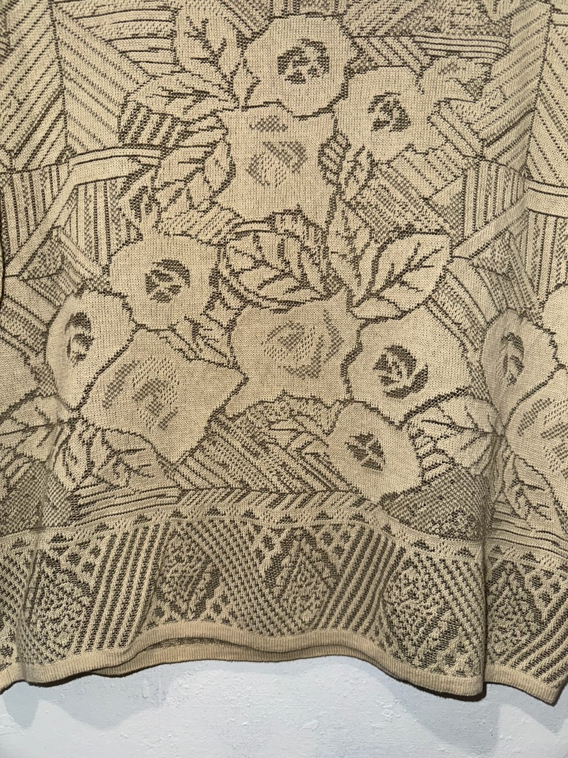 플라워 자수 반팔 니트 상품이미지4