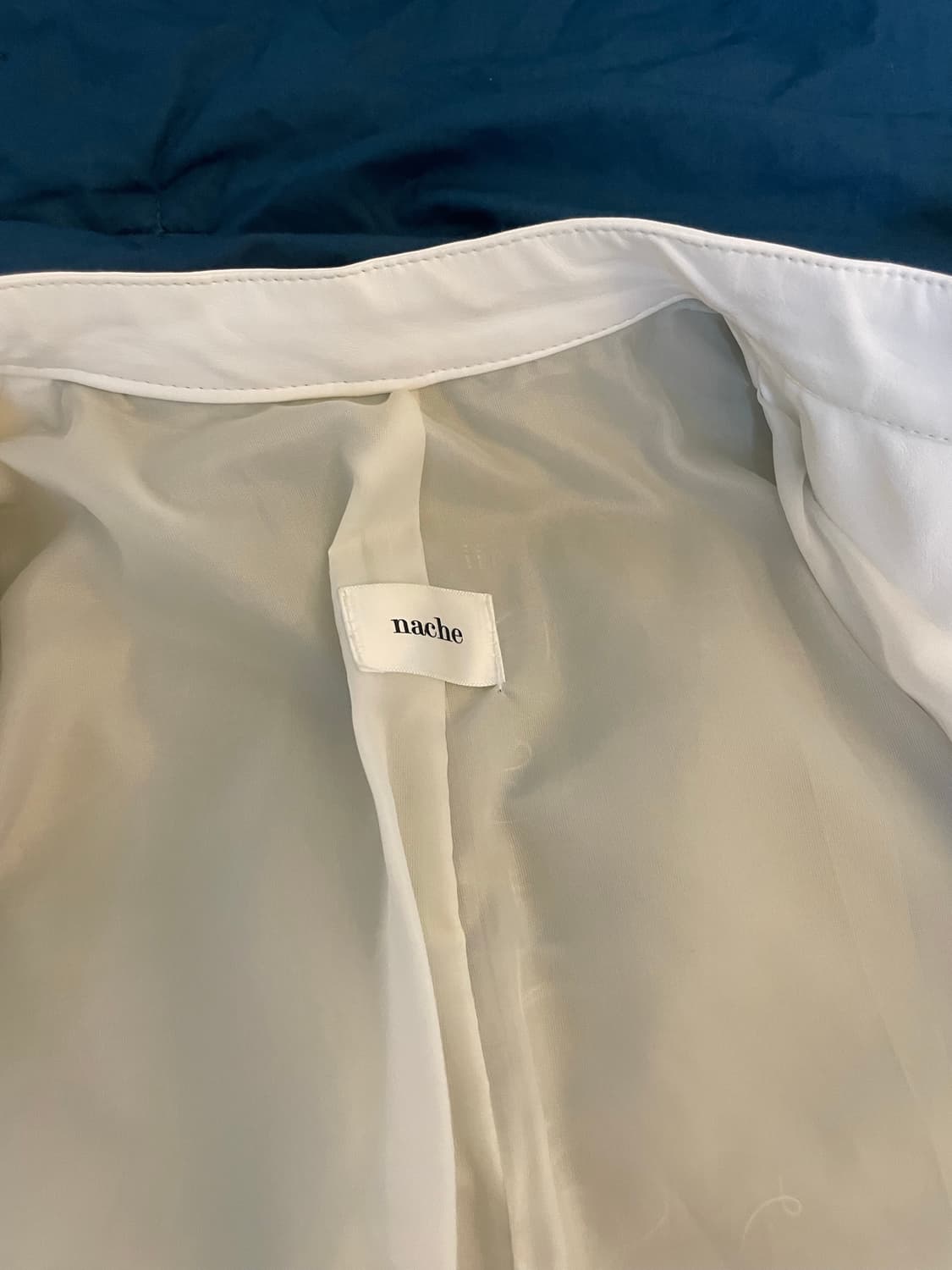 나체 화이트 셔링 가죽 자켓 상품이미지2