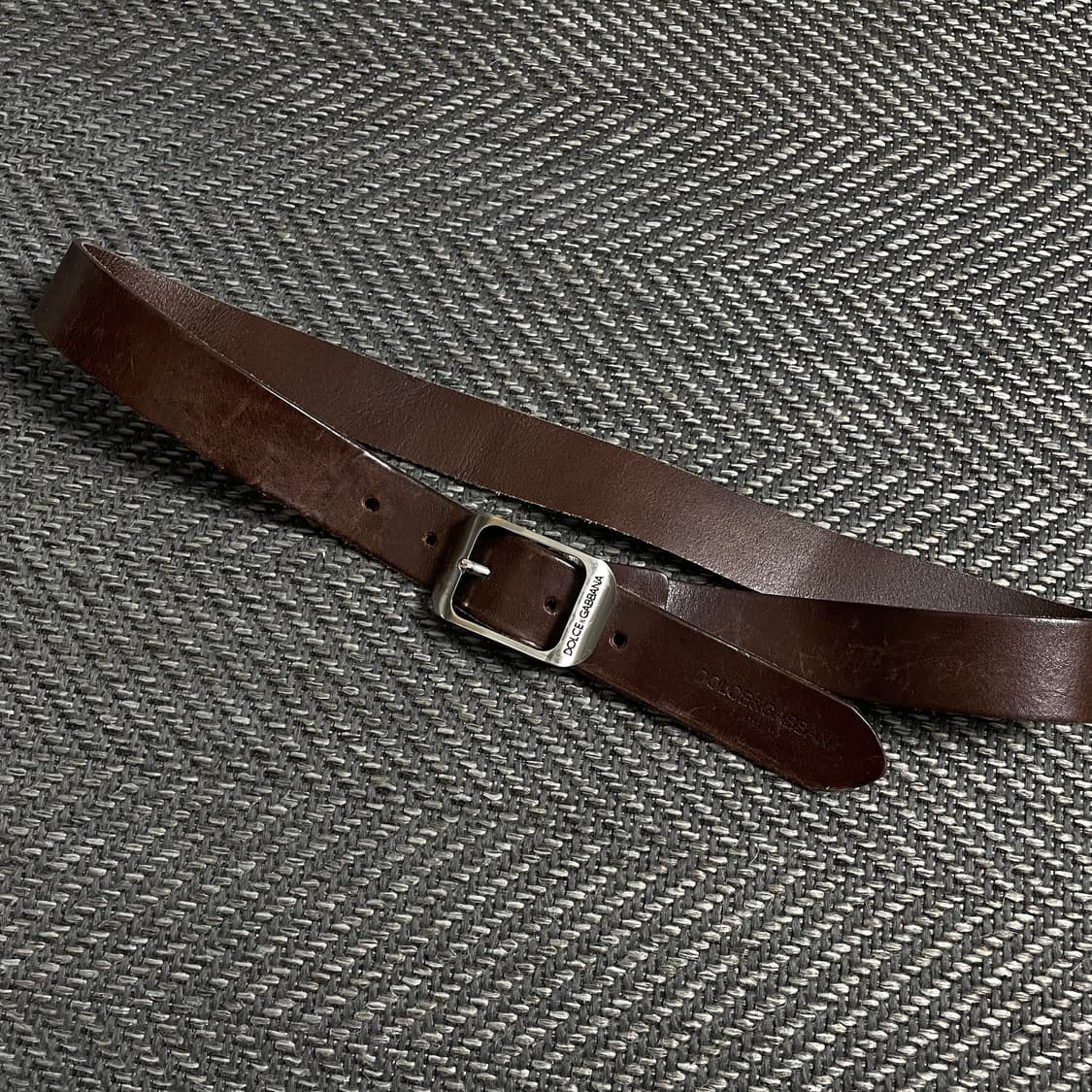 돌체앤가바나 빈티지 브라운 레더 벨트y 4857 상품이미지1
