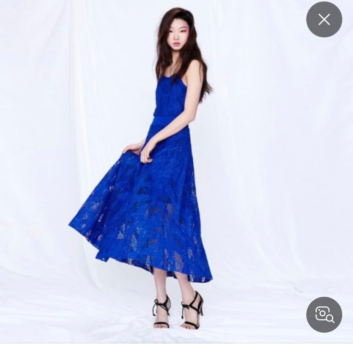 fayewoo 페이우 블루 레이스 원피스 상품이미지1