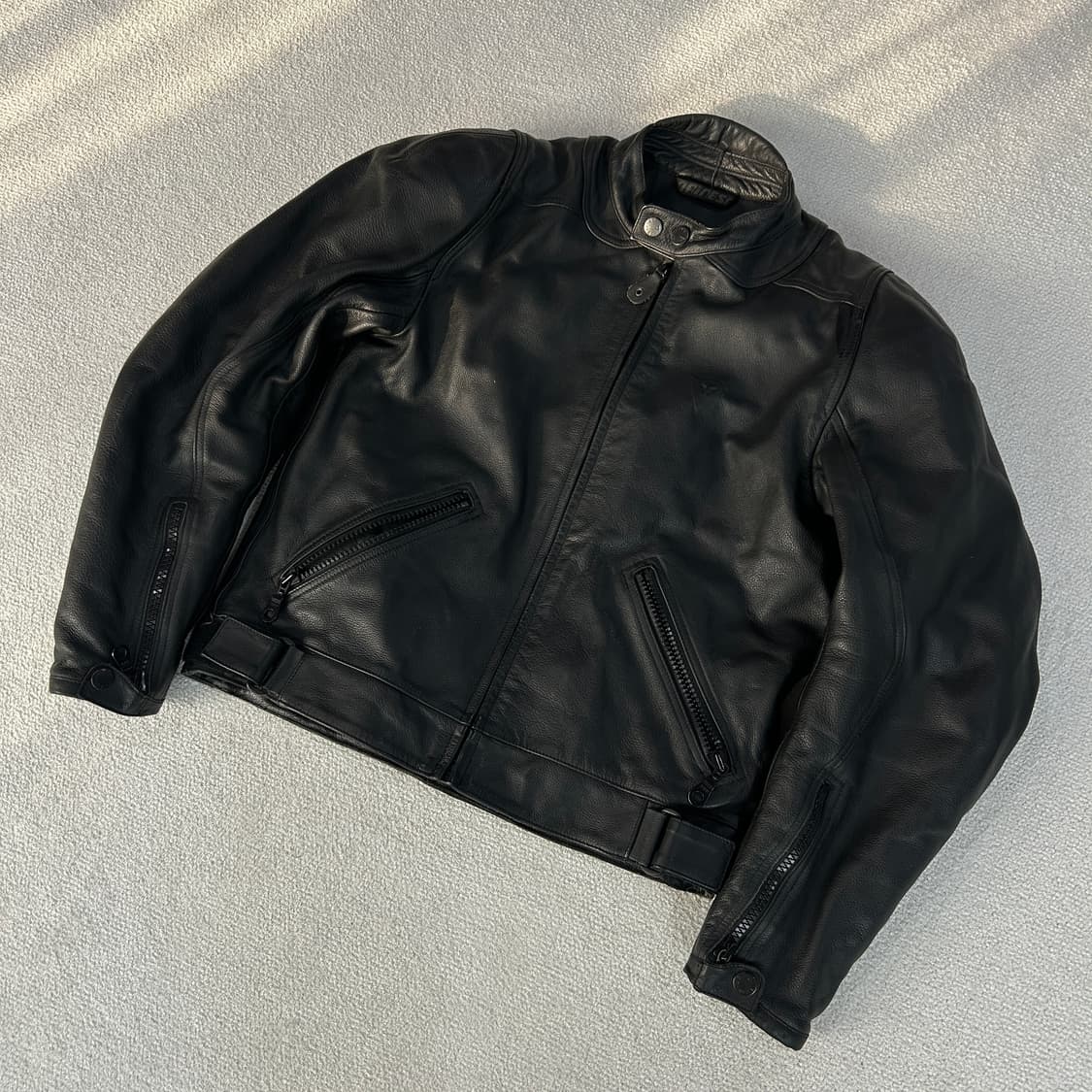 다이네즈 블랙 리얼 가죽 라이더 자켓 48 상품이미지1