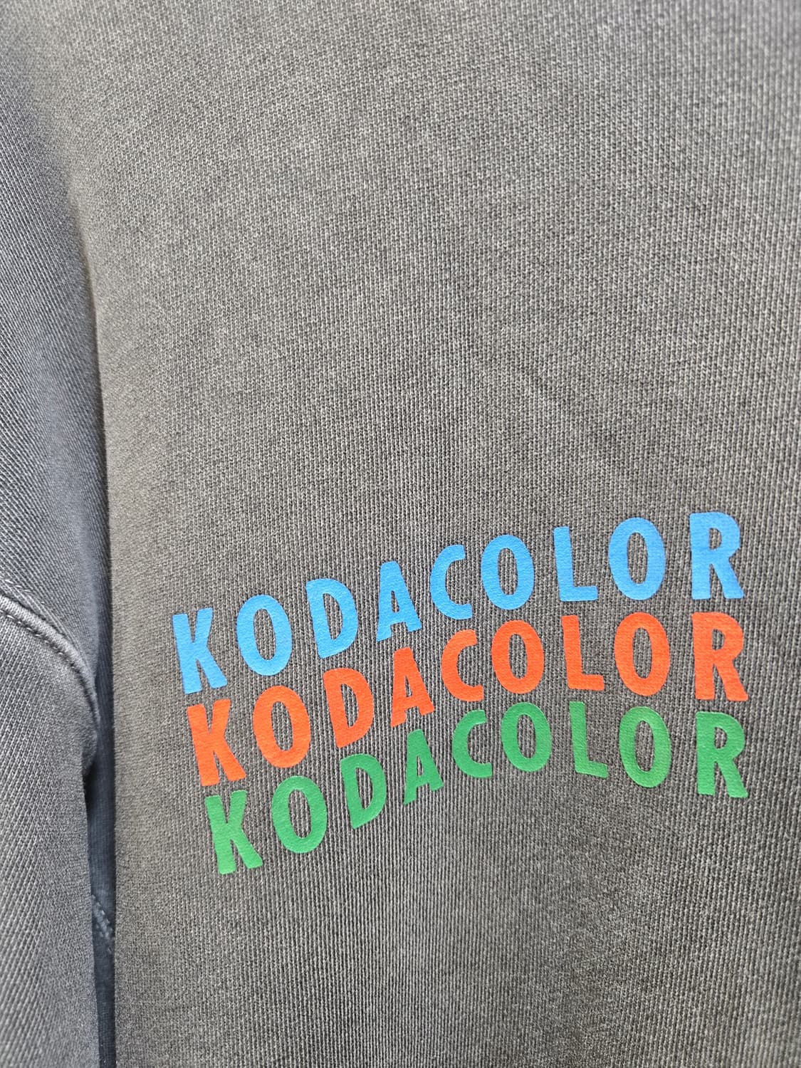 코다컬러 KODACOLOR 맨투맨 티셔츠 블랙 상품이미지2