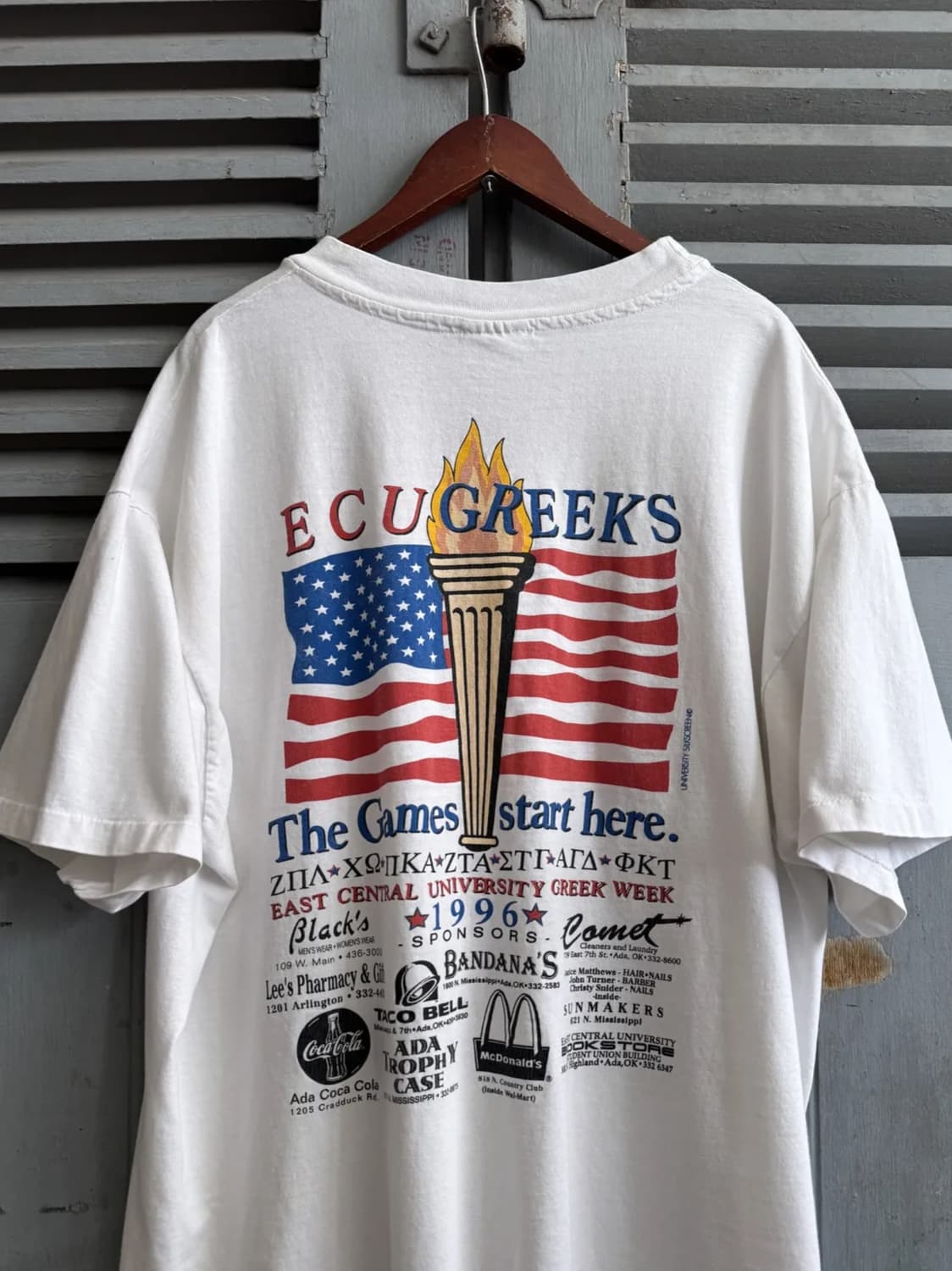 [XL]1996 ECU GREEK WEEK 스폰서 티셔츠 상품이미지1