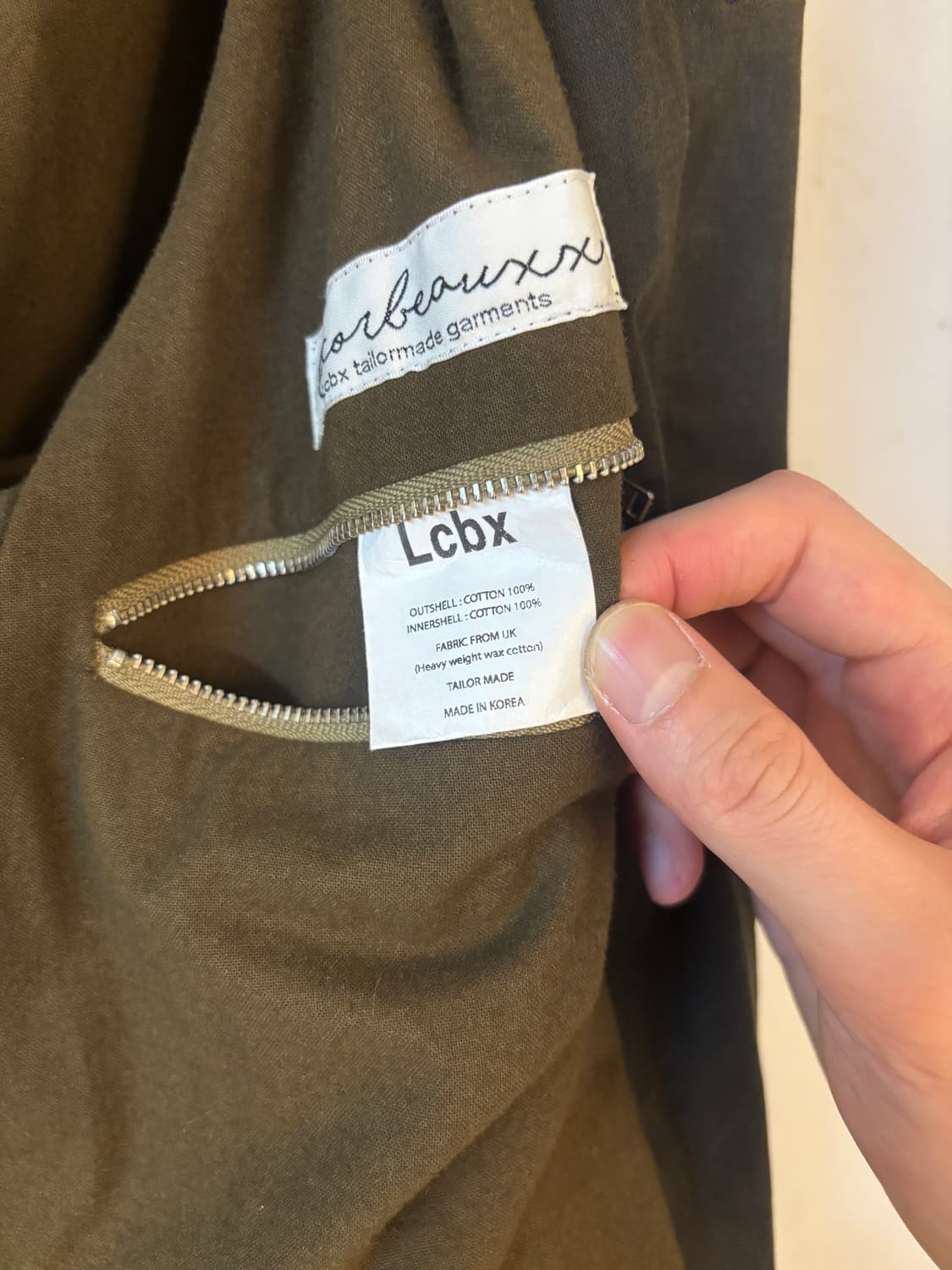 Lcbx 21fw U.K 왁스드 코튼 코트 상품이미지6