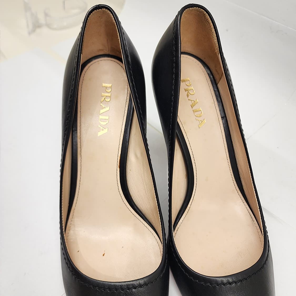 프라다 레더 오픈토 힐 35 상품이미지6