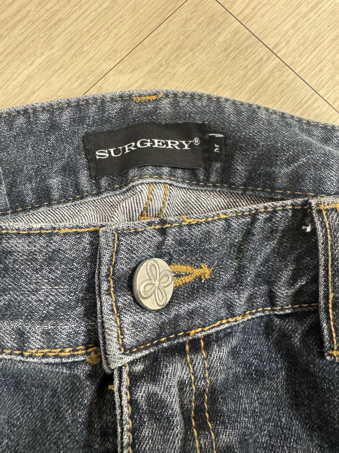 써저리 윤슬 롱 더블 진 블루 상품이미지4