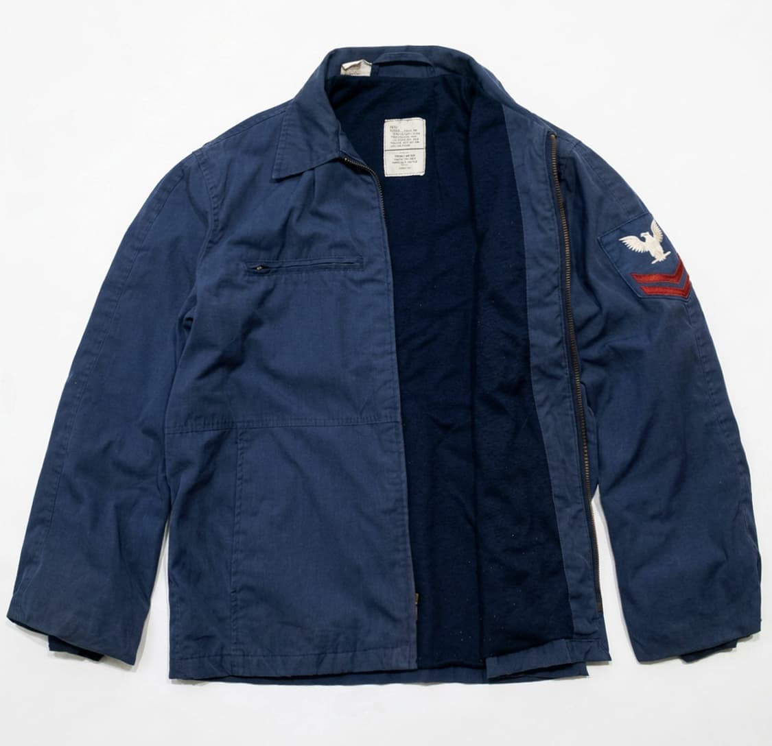 미해군 덱 유틸리티 자켓 80s 42R (100~105) 덱자켓 상품이미지8