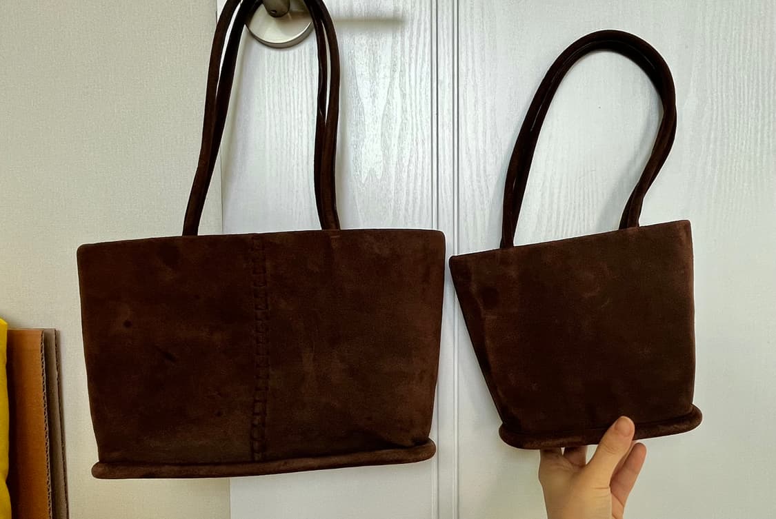 레멜 lemel 스웨이드 가방 팝니다 (사이즈2가지) 상품이미지5