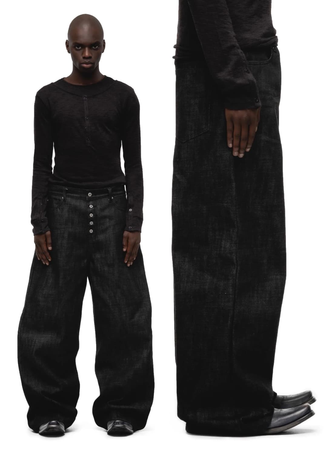 노페이스스튜디오 루즈핏 블랙 S 새상품 상품이미지1