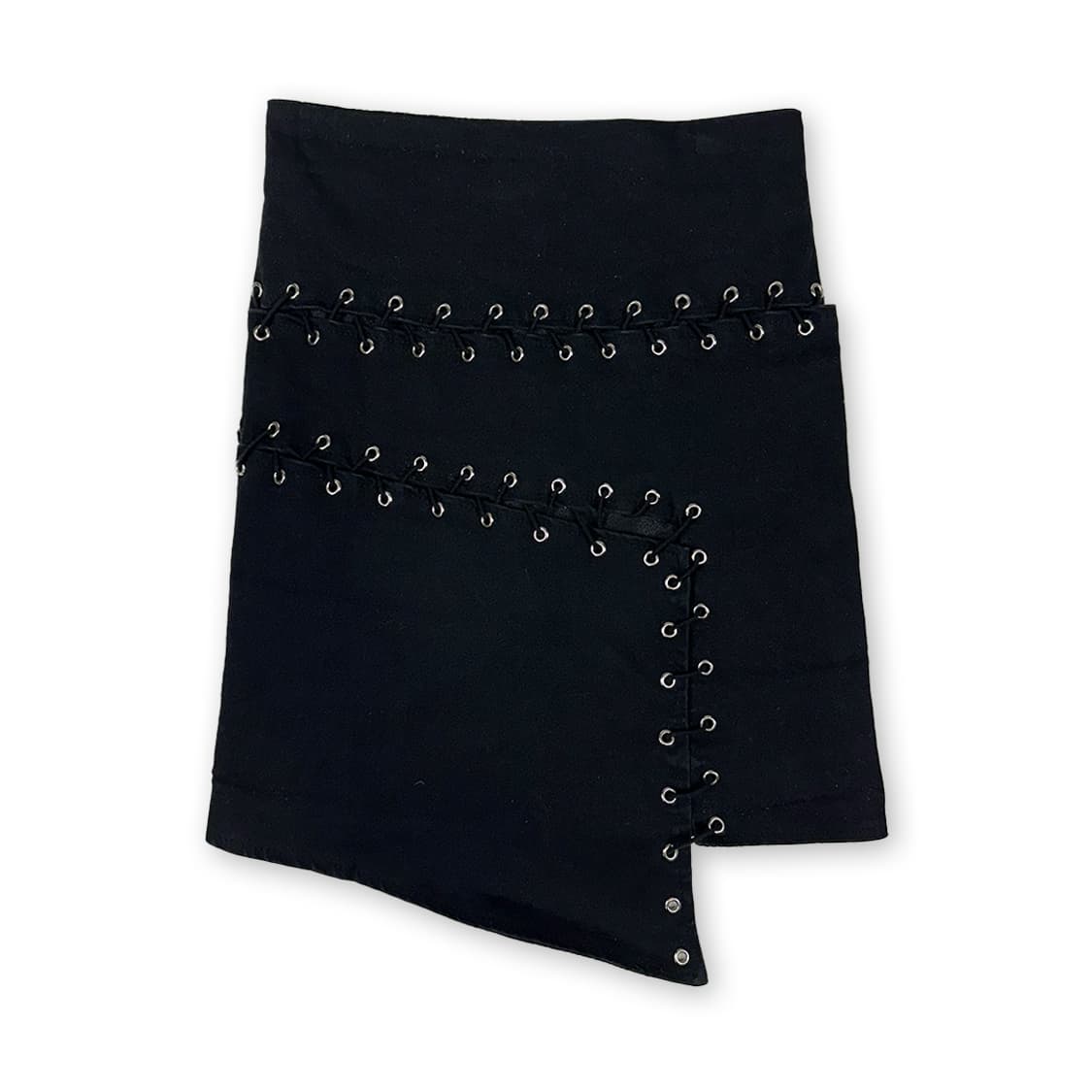 핀지코 아일릿 절개 미니스커트 상품이미지1