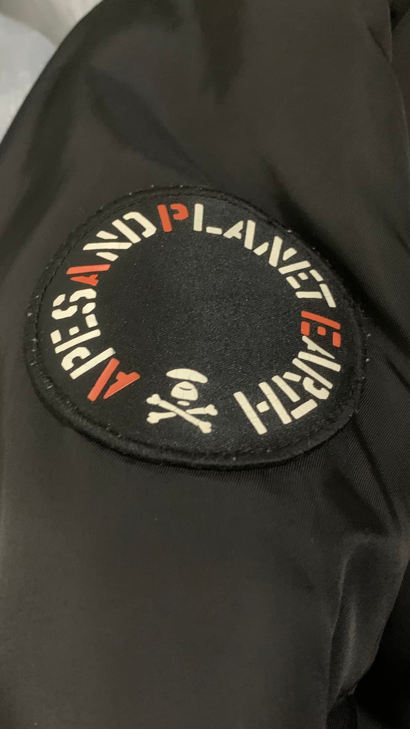 베이프 에이프 블랙 봄버 자켓 XL 상품이미지10