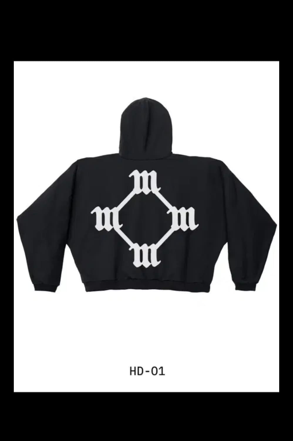 shmg 올데이 칸예 후드티 검흰 1사이즈 상품이미지1