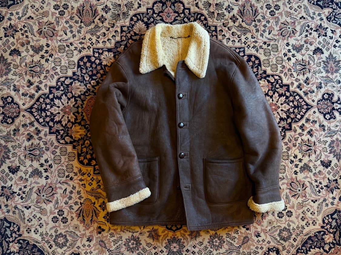 VTG 시어링 레더 자켓 100 상품이미지1