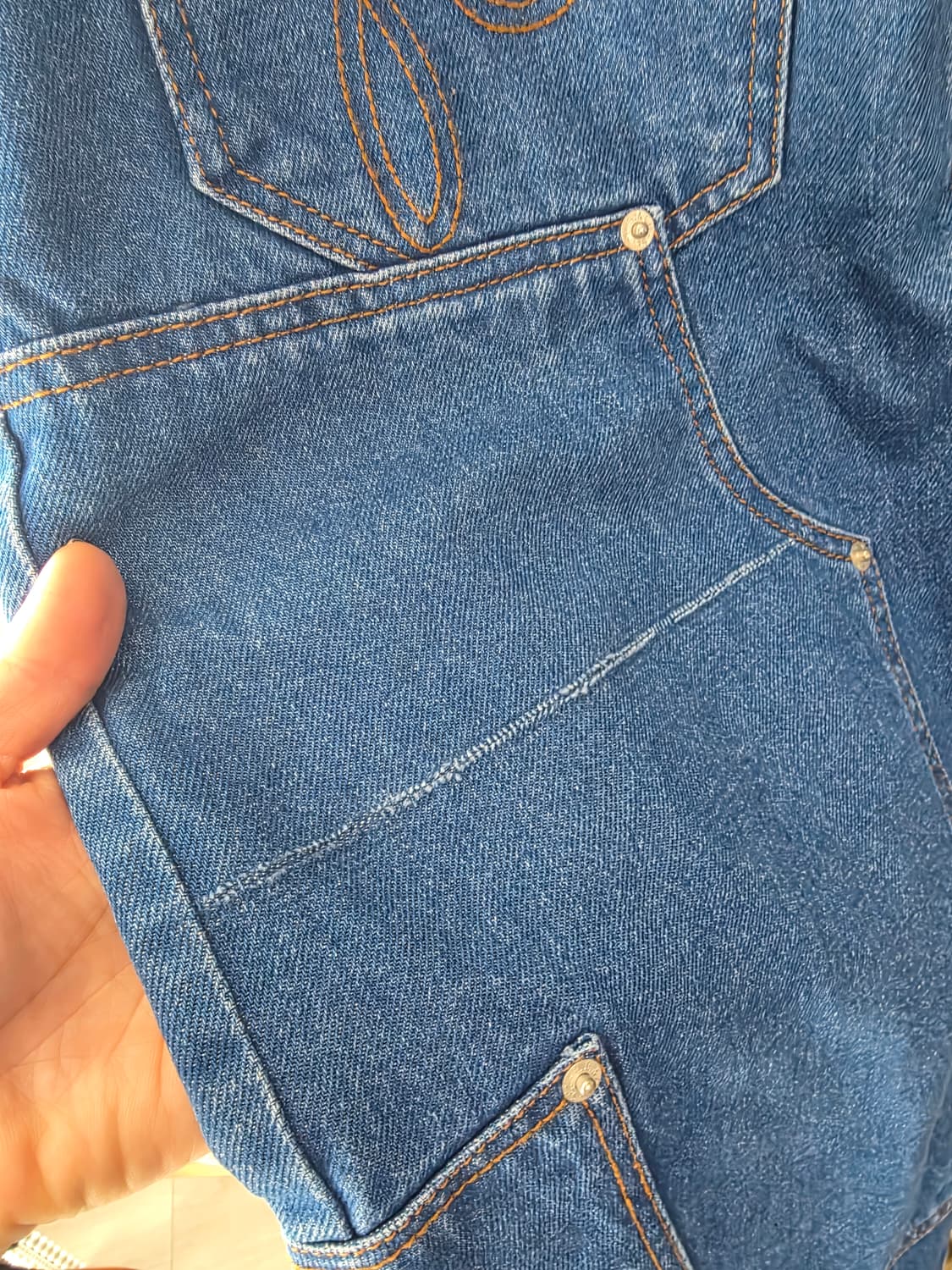 푸쉬버튼 pushbutton 청 치마 데님 스커트 상품이미지3