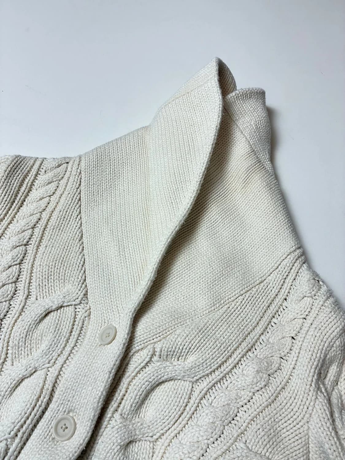 폴로 랄프로렌 00's 꽈배기 숏 니트 가디건 PN8075 상품이미지3