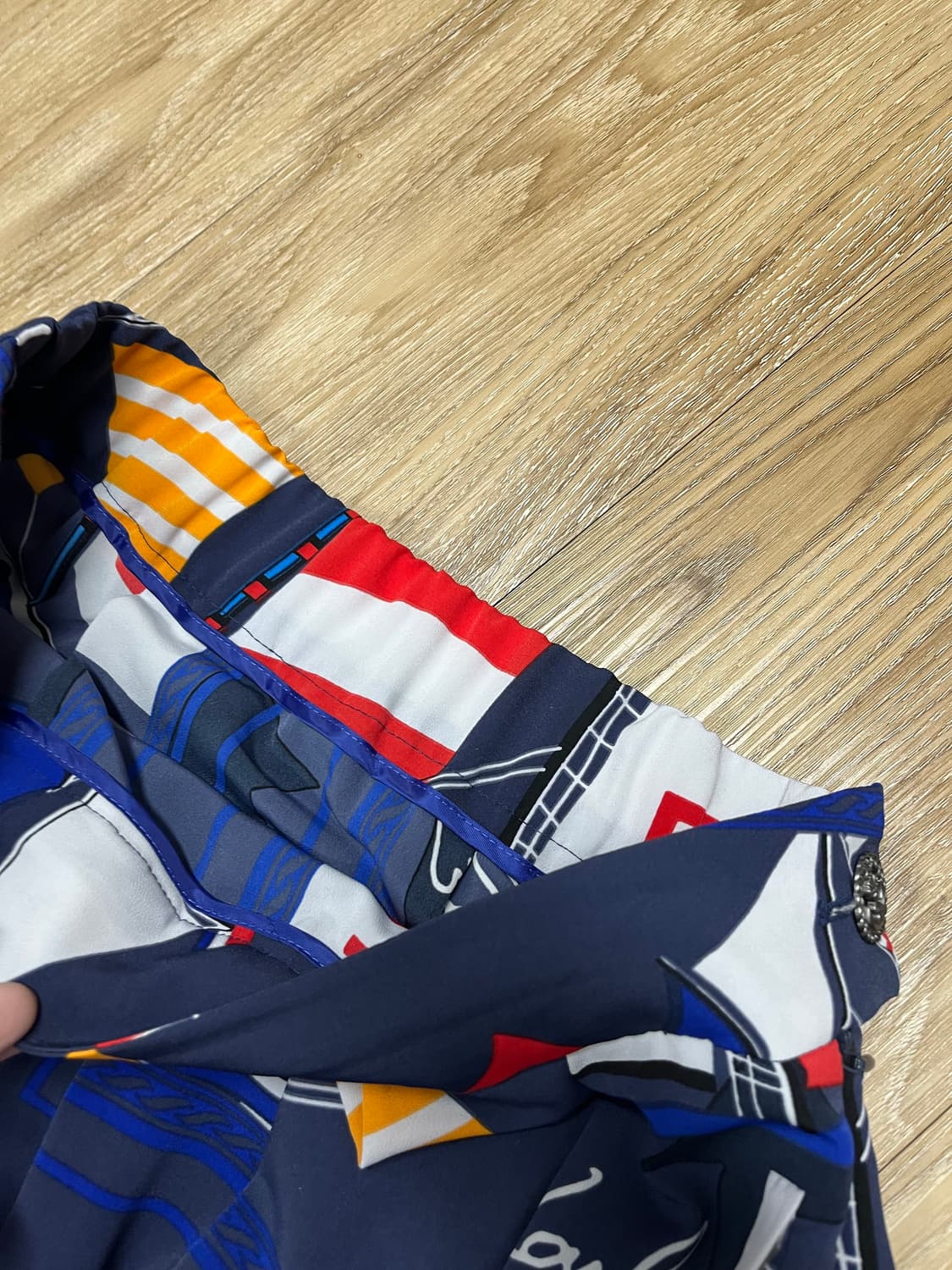 칼라거펠트 플리츠 롱 스커트 77 상품이미지4