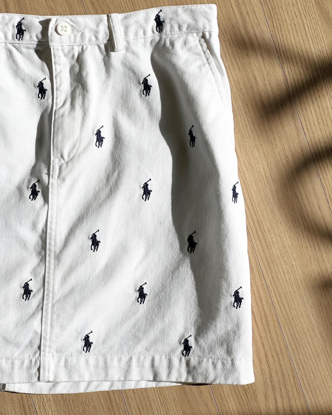 폴로 랄프로렌 포니 패턴 화이트 스커트  상품이미지3