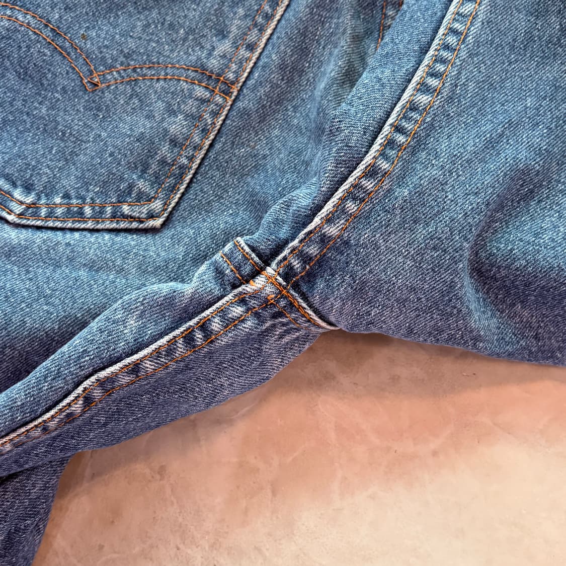 [38/32] 90s USA 🇺🇸 리바이스 517 오렌지탭 데님 중청 상품이미지8