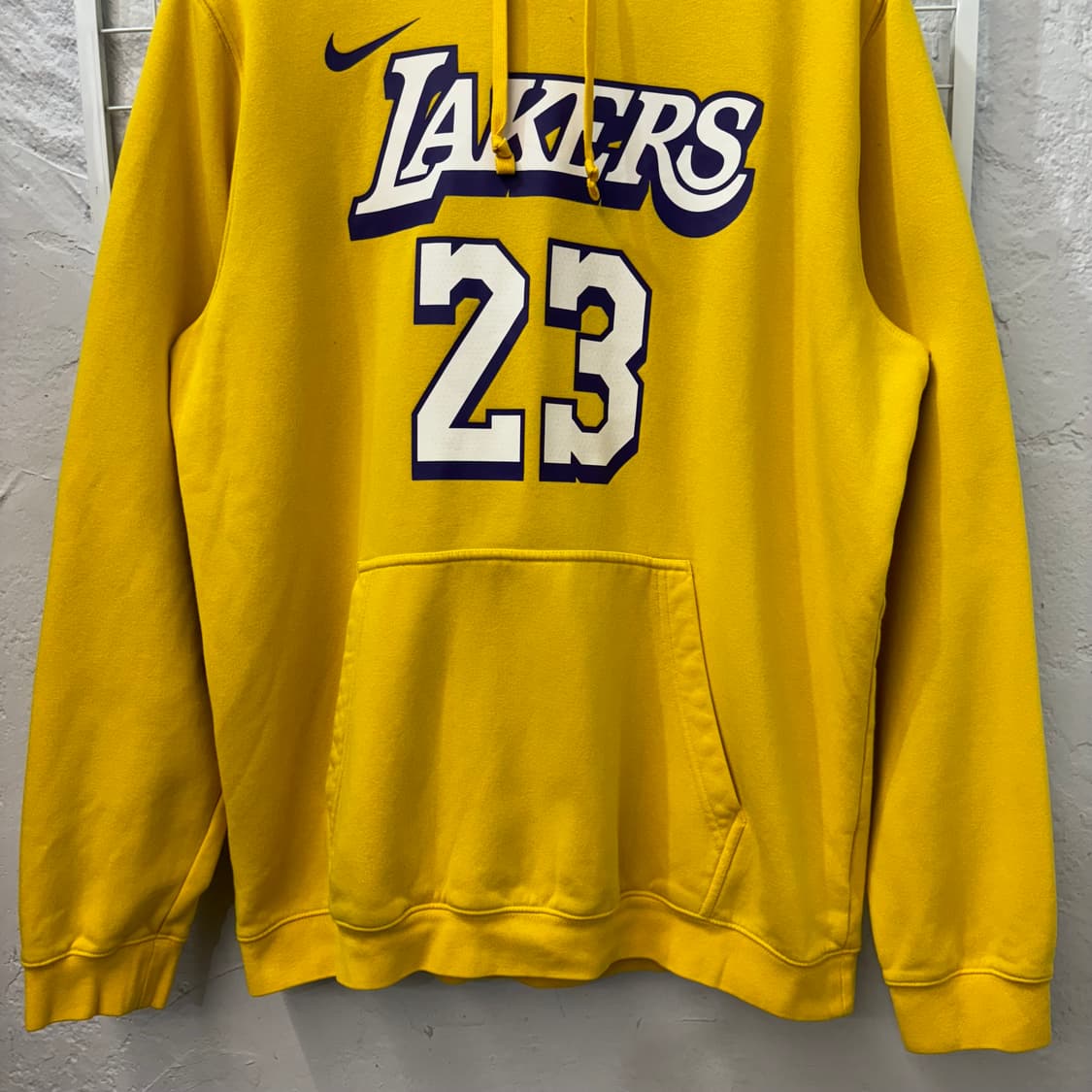 나이키 X NBA LA 레이커스 르브론 제임스 마킹 후드티 XL 상품이미지4