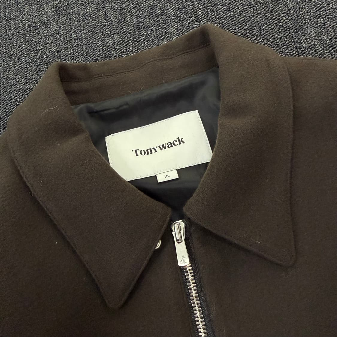 TonyWack 토니웩 버진 울 크롭 블루종 자켓 상품이미지9