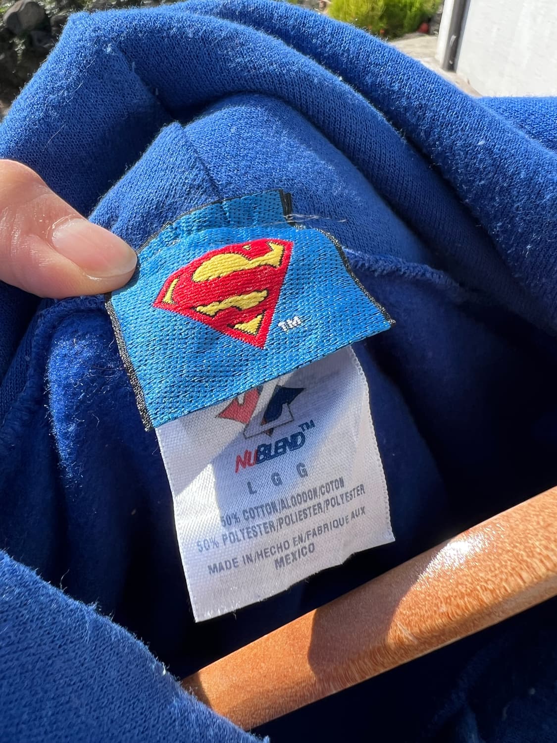 90s OG 빈티지 슈퍼맨 후드티 정품 상품이미지5