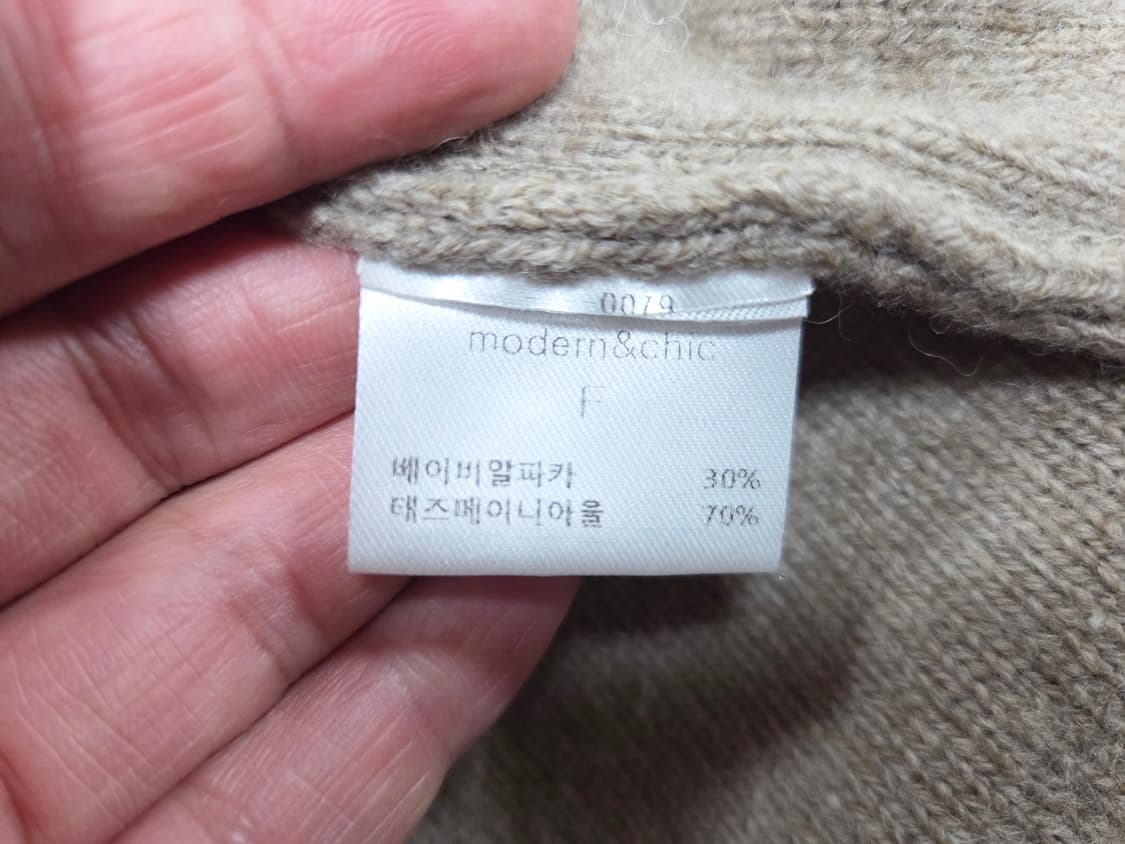 비뮤즈(B.MUSE) 베뉴엣  베이비알파카 울 어도르가디건 프리사이즈 상품이미지6