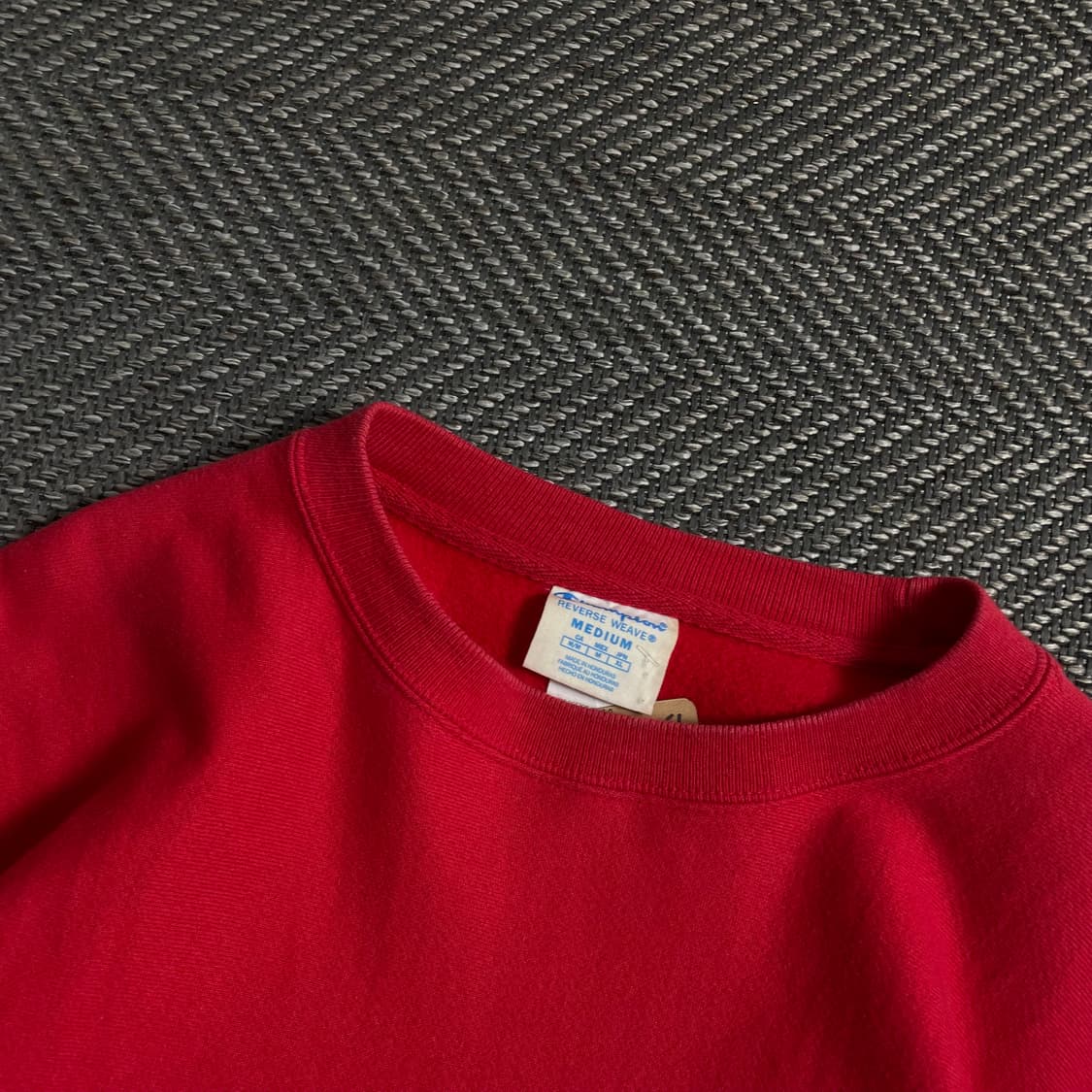 챔피온 리버스위브 미니멀 레드 스웻 셔츠y 4508 상품이미지5