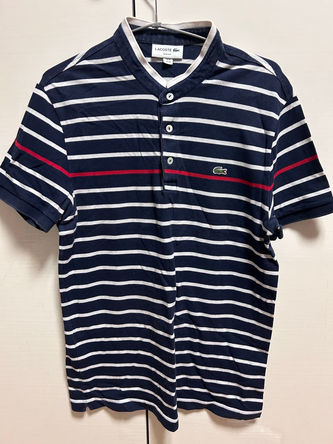 라코스테 스트라이프 카라티 슬림핏 M 상품이미지1