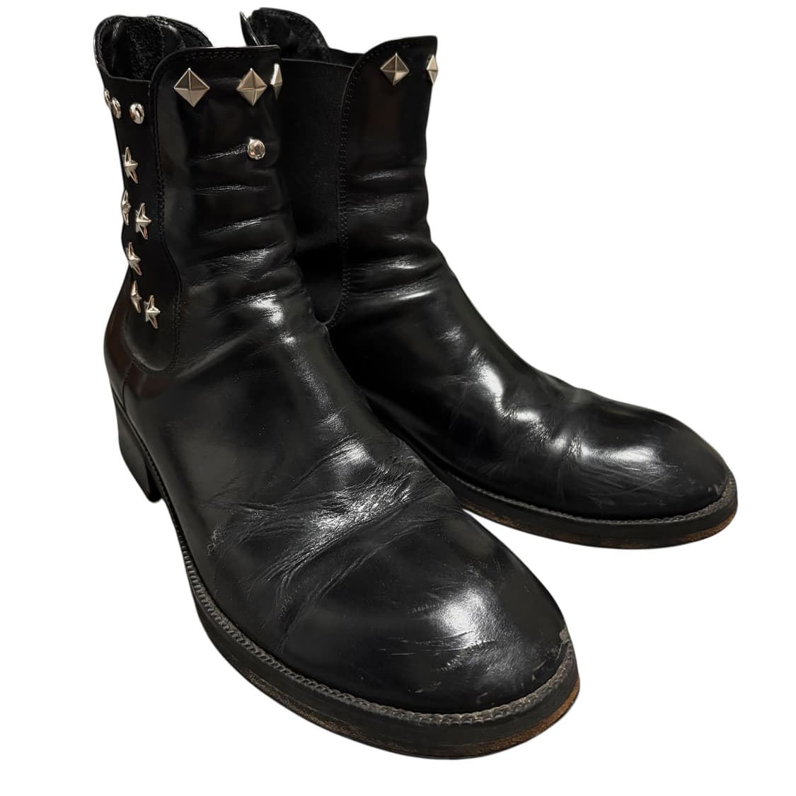 후망 스터드 커스텀 블랙 첼시부츠 270-275 웨스턴부츠 상품이미지2