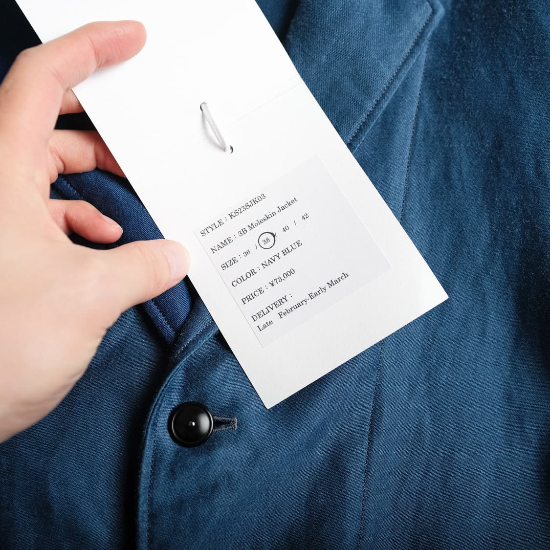 캡틴선샤인 3버튼 몰스킨 자켓 38(103)사이즈 상품이미지6