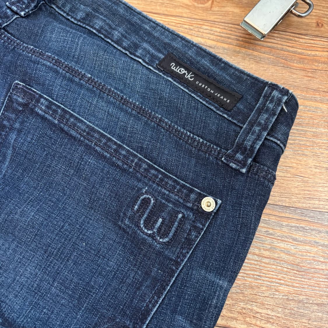 미국 워크 커스텀 29 바이커 스키니진 스판 데님 청바지 슬림 상품이미지5