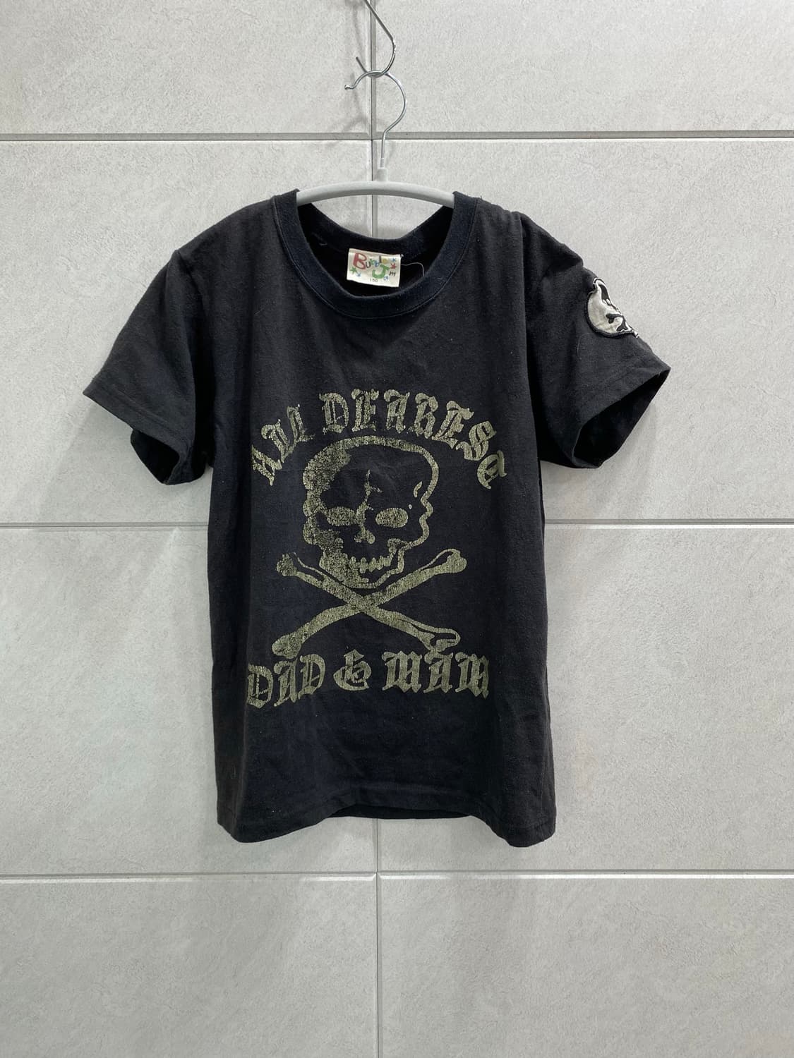 Skull Print&Patch Detail Slim Fit Tee 상품이미지1
