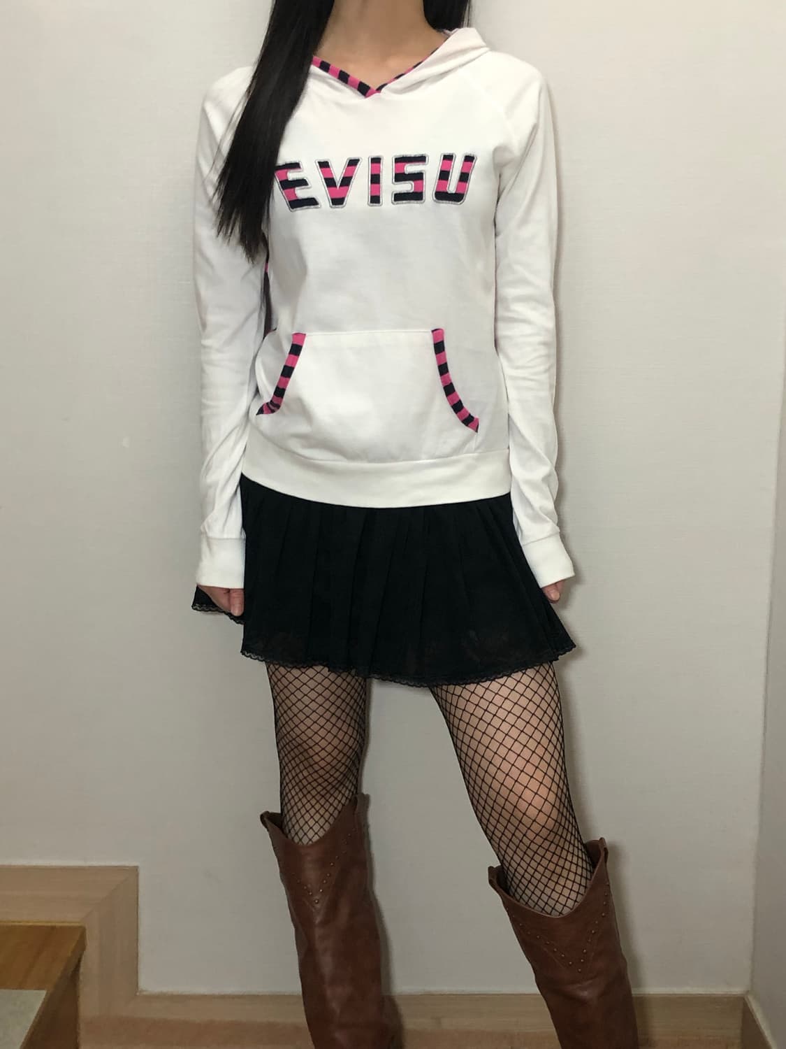 빈티지 블랙 레이스 미니 스커트 상품이미지2