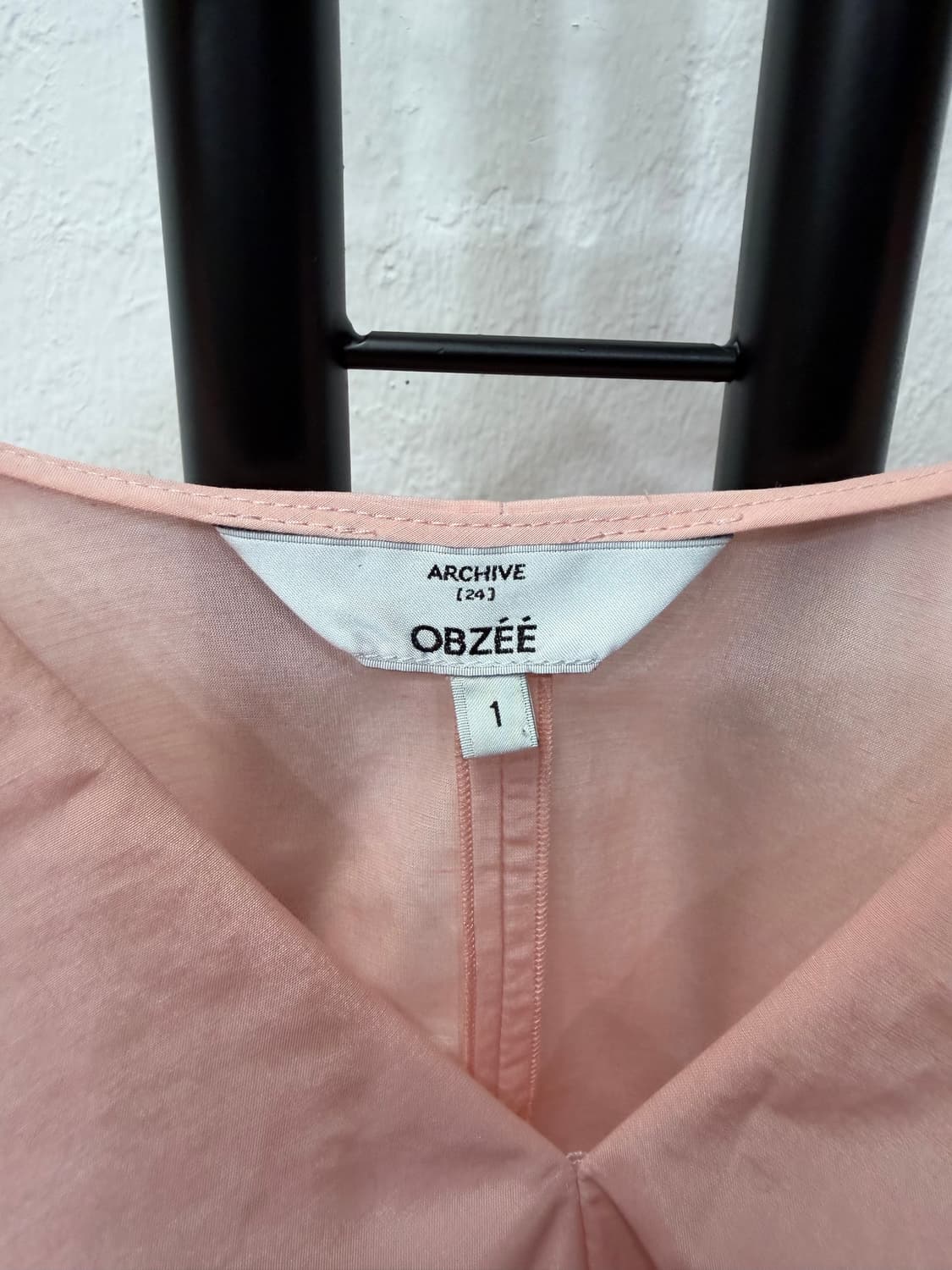 정품) 오브제 한섬 루즈핏 퍼프소매 블라우스 1 상품이미지6